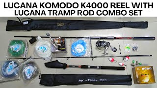 Lucana Komodo 4000 Reel With Lucana Predator Rod Combo Lucana Tramp Rod With Combo Set For Anglers [upl. by Sethi724]