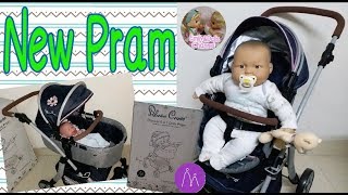 Dolls Stroller Review Unboxing Silver Cross Pioneer 5 In 1 Dolls Pram amp Pushchair With Baby Marcus [upl. by Eittam558]