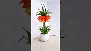 Fritillaria imperialis paperflowers diy flowers handmadeflower artcraft decoration [upl. by Aihsile810]