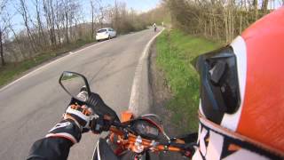 KTM 690 smc R CRASH Go Pro 3 silver edition [upl. by Barta604]