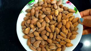 Roasted Almonds । How to make Roasted Almond in a pan । Crunchy Roasted Almonds KabitasKitchen [upl. by Attennod]