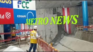 Ⓜ️ Tuneladora Delia S 972 llegó a Estacion Nº 12 Plaza Bolognesi de Linea 2 del Metro de Lima 🇵🇪 🚧 🚇 [upl. by Ebehp]