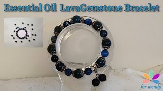 Essential Oil LavaGemstone Bracelet Veronica [upl. by Trebled]