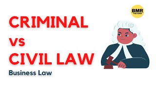 Criminal vs Civil LawBusiness Law Crash Course [upl. by Ardeen]