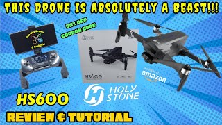 Holy Stone HS600 GPS Drone Review and Tutorial drone review amazonfinds tutorial holystone [upl. by Nalac]