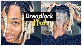 HOW TO Dreadlock Plaits EASY ❗️ [upl. by Enirtak]