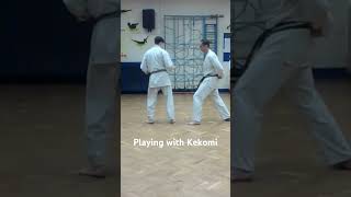 Playing with Kekomi hdki hdkikarate karatewithoutborders [upl. by Gilliette379]