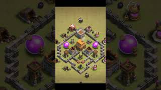 Best town hall 4 bases link in the description clashofclans coc cocbase clashofclansbase fyp [upl. by Ellinger]