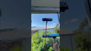 BEST WINDOW CLEANING TECHNIQUE windowcleaning asmrtriggers windows tesla [upl. by Annais]