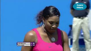 Serena Williams v Tsvetana Pironkova  Eastbourne 2011 R1 Highlights [upl. by Beitch]