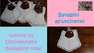 Bavaglini alluncinetto tutorial bavaglino rosa [upl. by Woodman]