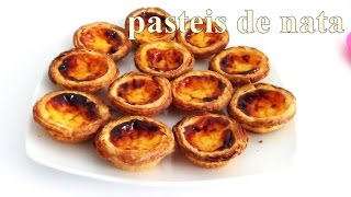 receita de pastéis de nata portugueses  canal chantilly com chocolate [upl. by Farrington]