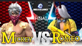 MICKEY vs ROMEO  UNBEATEN TOURNAMENT final freefire [upl. by Stead275]