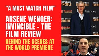 Arsene Wenger Invincible  Film review and behind the scenes at the world premiere in London [upl. by Geoffrey955]