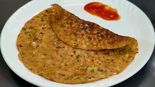 barley flour recipe  Instant Breakfast  Barley Dosa  Jau Dosa  Barley Chilla  easy nastha [upl. by Akedijn]