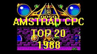 Amstrad CPC  Top 20 games 1988 [upl. by Yecies572]