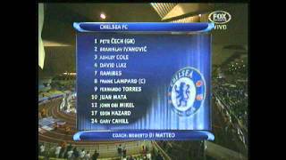 Falcao Tripleta al Chelsea en Supercopa Europa 2012 part 1 [upl. by Yditsahc]