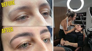 The Most Satisfying Brows Ive Ever Fixed Brow Lamination Training [upl. by Kendyl]