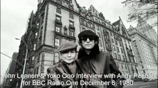 John amp Yoko Interview with Andy Peebles Dec 6 1980 PART 315 [upl. by Enajaras]