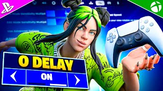 NEW Console 0 DELAY Controller SETTINGS  Sensitivity in Fortnite Chapter 5 [upl. by Assirek]