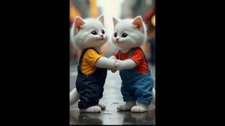 A Good Friend ✨ एक अच्छा दोस्त ☺️😘 cat kitten cute tranding youtubeshorts [upl. by Dumm]