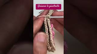 Uniamo le piastrelle learntocrochet crochettutorial crochettips uncinettoscana uncinettomania [upl. by Ahsilahk]