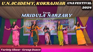 Mridula Narzary dance group unafestival2024 unacademy dance unak [upl. by Nevetse]