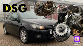 VW GOLF MK6 16tdi DSG gearbox failure common fault on 7 speed auto Reason for the failure DQ200 [upl. by Ocirederf748]