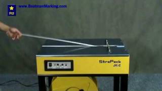 Strapack JK2 Strapping Machine Operation Video [upl. by Nnarefinnej]