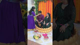 🤯Marriage haldi function🥹💥 pregnant trending shortsfeed valakappufunction [upl. by Kcirdez619]