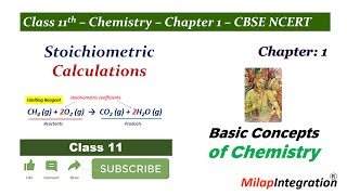 Stoichiometric Calculations  Chapter 1  Class 11  Chemistry  CBSE NCERT  Milap Integration [upl. by Jonathan]