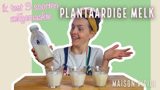 Zelf plantaardige melk maken Ik test 3 soorten Review van de MYLKY [upl. by Alyakim850]