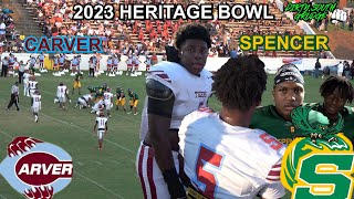 CARVER VS SPENCER HERITAGE BOWL FRIDAY NIGHT FOOTBALL 2023 [upl. by Novehc]