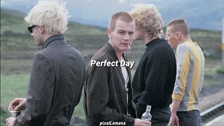 Perfect Day  Lou Reed Trainspotting Letra en español [upl. by Norihs923]