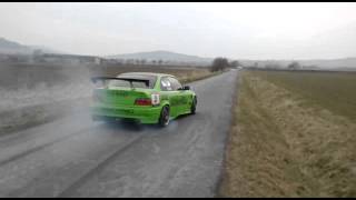 BMW 325 TURBO e36 m50b25 SLIDECARS WWWSCDRIFTCZ [upl. by Ekim]