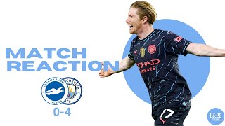 Title Coming  Brighton 04 Man City Match Reaction  Premier League [upl. by Uot]