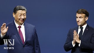 China’s Xi Meets Macron in First Europe Visit in Nearly Five Years  WSJ News [upl. by Ahsilav]