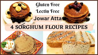 Easy Sorghum Flour Recipes  Vegan Gluten amp LectinFree Recipes  Sorghum JOWAR ATTA Pancake Bread [upl. by Temme768]