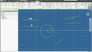 Autodesk Inventor 2010 Lesson 4 Intro to constraints in an ipt part file sketch [upl. by Yorel]