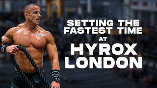 Setting the fastest time at HYROX LONDON [upl. by Hynda]