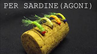 MOSCA PER PESCA SARDINE AGONI DIY [upl. by Tandie90]