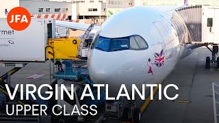 Virgin Atlantic A330neo Inaugural  UPPER CLASS  London LHR to Boston BOS  TRIP REPORT [upl. by Allenod]