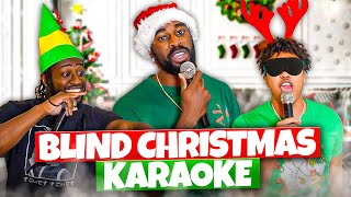 Singing Christmas Songs Without seeing the Lyrics  Blind Karaoke Challenge [upl. by Lenny]