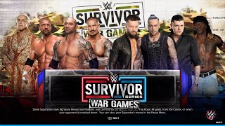 WWE 2K23 EVOLUTION VS THE JUDGEMENT DAY WAR GAMES MATCH [upl. by Eatnad155]