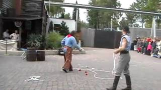 Wild West Stunt Show PARODY Phantasialand 2004 [upl. by Eneli]