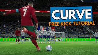 eFootball 2025  Curve Free Kick Tutorial  Playstation amp Xbox [upl. by Needan]