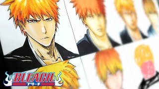 Drawing Kurosaki Ichigo in Different Anime Manga Styles  Bleach ブリーチ 56 [upl. by Airdnala]