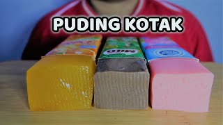 Aku buat agaragar puding kotak milo strawberry ASMR Mukbang Malaysia [upl. by Stanwin]