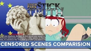 South Park TSoT Censored Scenes Comparison SPOILERS  Eurogamer [upl. by Etnahs]