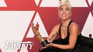 Lady Gaga  quotShallowquot Best Song A Star is Born  2019 Oscars  Full Backstage Interview [upl. by Anytsirhc]